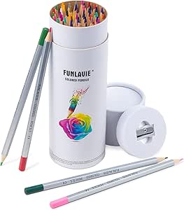 48 Colouring Pencils Set for Adult Coloring Books, Illustration and Sketching with Storage Case, Ideal for Drawing, Blending & Shading, Coloured Art Supplies for Beginner & Artist