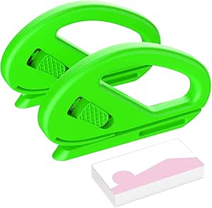 Wrapping Paper Cutter – 2 Pack Sliding Gift Wrap Cutters with 10 Replacement Blades for Holiday & Gift Wrapping