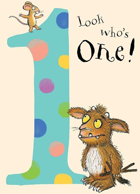 The Gruffalo GR001 "Age 1" Birthday Card