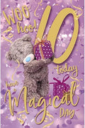 Me To You Tatty Teddy Age 10 Birthday Card, Woo Hoo! Have A Magical Day! - Official Collection