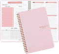 Weekly Planner Notebook, Undated A5 Daily To Do List Diary,Weekly Goals Planner with Habit Tracker 52 Weeks Planning for College Work Adhd Planner(Pink)