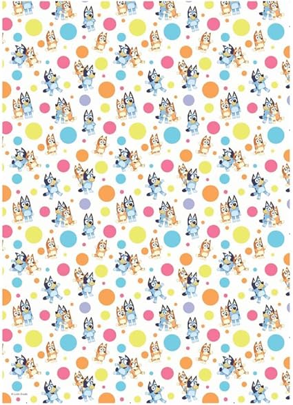 Danilo Promotions Bluey 4M Wrapping Paper, Gift Wrap, Roll for Birthday, Multi