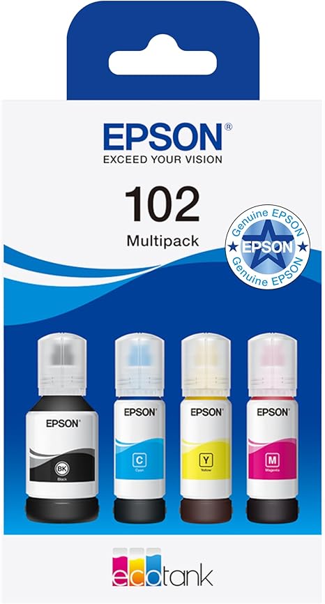 Epson EcoTank 102 Genuine Multipack Ink Bottles