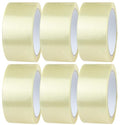 Clear Tape 6 Rolls of 48mm x 66m Clear Tape Rolls | Clear Packaging Tape for Packing Parcels, Boxes, Cartons, Postage, Moving House | Adhesive Clear Packing Tape | Transparent Tape