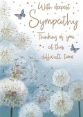 Sad Loss - Gold Foiled Deepest Sympathy Card - Thinking of You