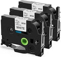 Upwinning Compatible Tze-231 Brother Label Tape 12mm for Brother Label Printer, Replace Brother P-Touch Tape 12mm 0.47 Laminated, Tze Tape 12mm for P-Touch 1000 H100R H110 H108 H101C H200 E110, 3-Pack