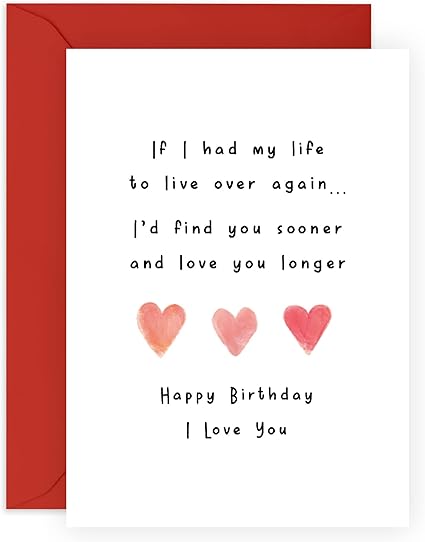 Boyfriend Valentines Day Card - Husband Birthday Card - 'I Love You Longer' - I Love You Gifts For Him or Her - Sweet Valentines Idea for Wife Girlfriend Partner - Comes With Fun Stickers