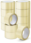 Packaging Tape, Clear Tape 12 Rolls - 48mm X 66m, Secure Sticky Parcel Tape for Packing Boxes, Moving Boxes, Packing Tape Strong For Moving House