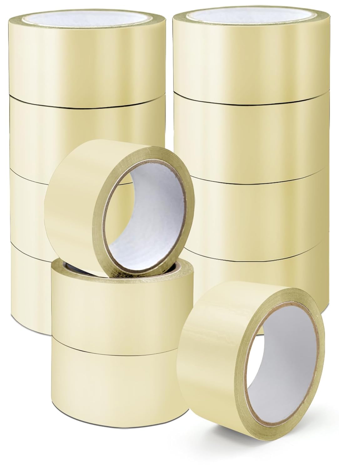 Packaging Tape, Clear Tape 12 Rolls - 48mm X 66m, Secure Sticky Parcel Tape for Packing Boxes, Moving Boxes, Packing Tape Strong For Moving House