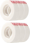 Amazon Basics Matte finish Tape, Engineered for Repairing, Tape Refills, 6 count (Pack of 1), 5.3 x 1.9 cm, Translucent