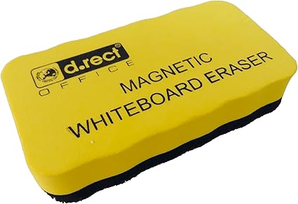 D.RECT 800140 Whiteboard Sponge, EVA Magnetic Board Cleaner, Eraser, Eraser, Wiper with Strong Magnets for Dry Cleaning of Your White Board