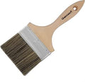 Double Thick Chip Paint Brush, 4 inch / 100mm Stain Brushes for Painting Walls and Fence Staining, Wooden Handle Masonry Paintbrush for Varnish, Paste, Gesso and Limewash