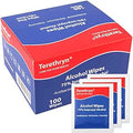 Antibacterial Wipes with 75% Isopropyl Alcohol - Surface Disinfectant, Individually Wrapped, 100 Packs