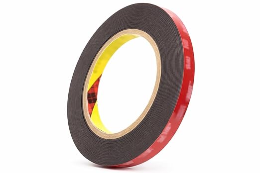 GoFire 3mDouble Sided Tape 10mm x 3m Heavy Duty Waterproof Perfect for Automotive LED Strips Indoor Outdoor Applications Ultra Strong Adhesion Multi Purpose Mounting Solution
