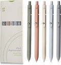 Gel Pens, 0.5mm Japanese Black Ink Fine Point Smooth Writing Pens, High-End Series Retractable Pens for Journaling Note Taking, Cute Office School Supplies Gifts for Women (5 Pcs Morandi)