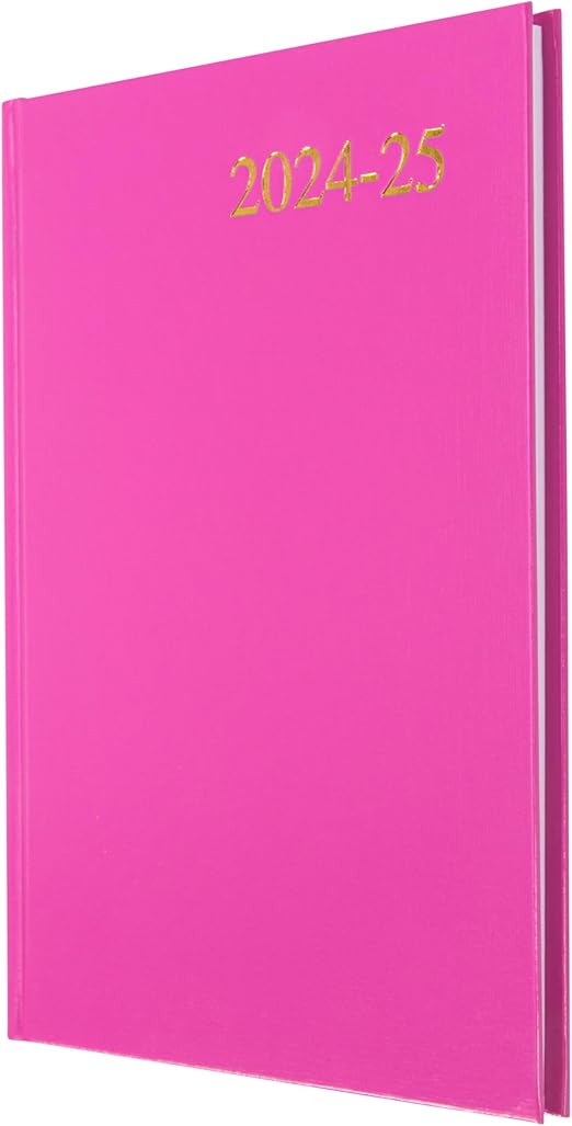 Collins Essential A5 Academic Year 2024-25 Week to View Diary - Pink - Mid Year Academic Planner for Students and Teachers - ESSA53M.50-2425 - July 2024 to July 2025, 821171