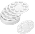 CENTSTAR 15 Pcs Round Paint Tray Palettes Plastic For Acrylic Oil Watercolor Craft Diy Art Painting Palettes, 15 PCS