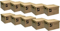 Q-Connect Storage Box 335x400x250mm Brown (Pack of 10)