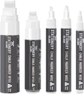 STATIONERY ISLAND White Chalk Pens for Blackboard, Liquid Chalk Markers for Chalkboard and Glass, Wipeable Marker Pens for Window Drawing