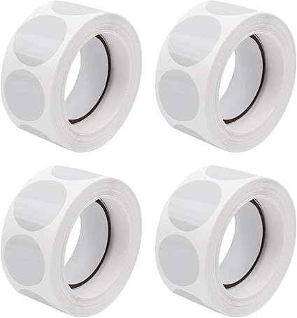 2000 Pieces Retail Package Seals, 25mm Clear Seal Labels Adhesive Stickers, Transparent Round Envelope Stickers for Box and Gift Packaging