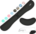 ZIBLY Wrist Rest Keyboard and Mouse Set - Anti-Skid Non Slip Ergonomic Wrist Cushion Support Pad - Easy Typing,Pain Relief - Premium Memory Foam for Work from Home (Black Combo)