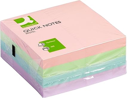 Q-Connect Quick Note Cube 76 x 76 mm Pastel