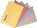 Eastlight Document Wallet Foolscap Assorted Colours 100% Recycled Manilla Paper (Pack of 50)