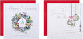 Hallmark Multipack Christmas Cards, Charity Cards, Pack of 16 in 2 Lucy Cromwell Classic Designs