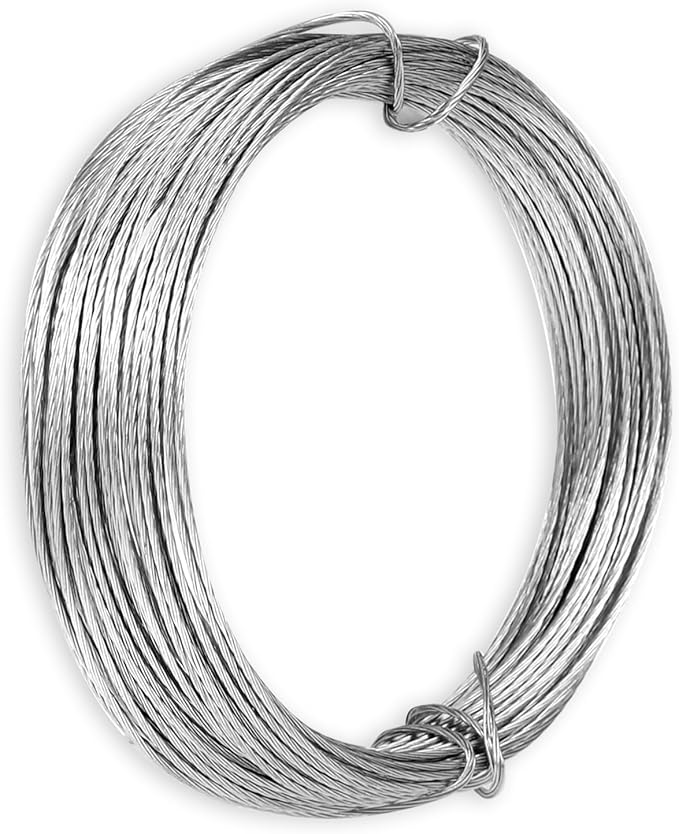32.5 Feet (10m) Picture Hanging Wire Heavy Duty Metal Hanging Wire Metal Wire Photo Frame Hanging Wire for Photo Frame Mirror Artwork Clock, 0.7mm/0.03inch