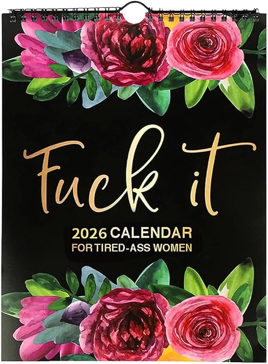 2026 Calendar for Tired Women, Calendar 2026 Wall Planner, Funny Schedule Management Office Wall Planner Calendars