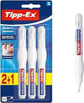 Bic Tipp-Ex 'Shake'n Squeeze', Correction Pens, Opaque Correction Fluid, 8 ml, Pack of 3, White