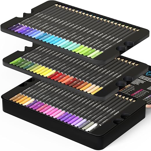 Artworx Premium Artists Pencils - 72 Coloured Pencils For Adults - Artist Colouring Pencils - Coloring Pencil Crayons Set
