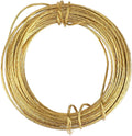 MOZEAT LENS 32.5 Feet Brass Picture Hanging Wire 0.7mm Braided Metal for Photo Frame, Mirror, Artwork, Clock