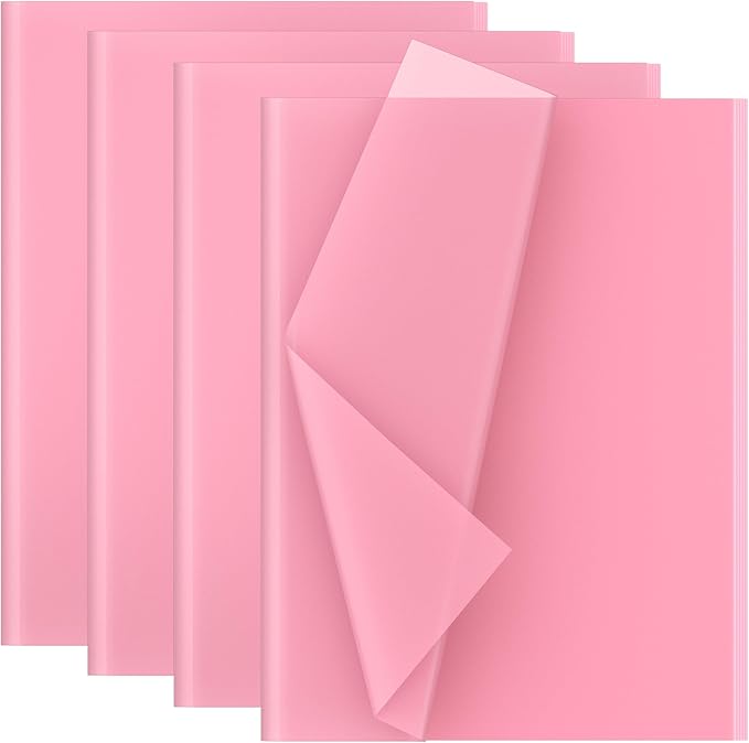 Creavvee Light Pink Decoupage Tissue Paper, 60 Sheets, 50 x 35 cm