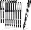 APOGO Rollerball Black Gel Pens 16-Pack, 0.5mm Quick-Drying for Note-Taking and Sketching - School & Office Supplies