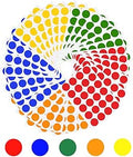 840 Pcs Coloured Dot Stickers, 20mm Coding Sticker Labels, Round Circle Self Adhesive Stickers for Paper Scrapbook Calendar Decorations (35 Sheet)