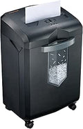 Bonsaii Heavy Duty Paper Shredder, 60-Minute 18 Sheets Cross Cut Office Credit Card Shredders for Industrial and Business Use, 23-Litre Pullout Bin with 4 Casters, Black (C149-C)