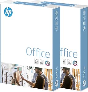 HP Papers A4 80gsm Office Copier Paper 2 Reams (2 x 500 = 1, 000 Sheets)