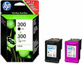 HP CN637EE 300 Original Ink Cartridges, Black and Tri-Colour, Multipack - Packaging May Vary