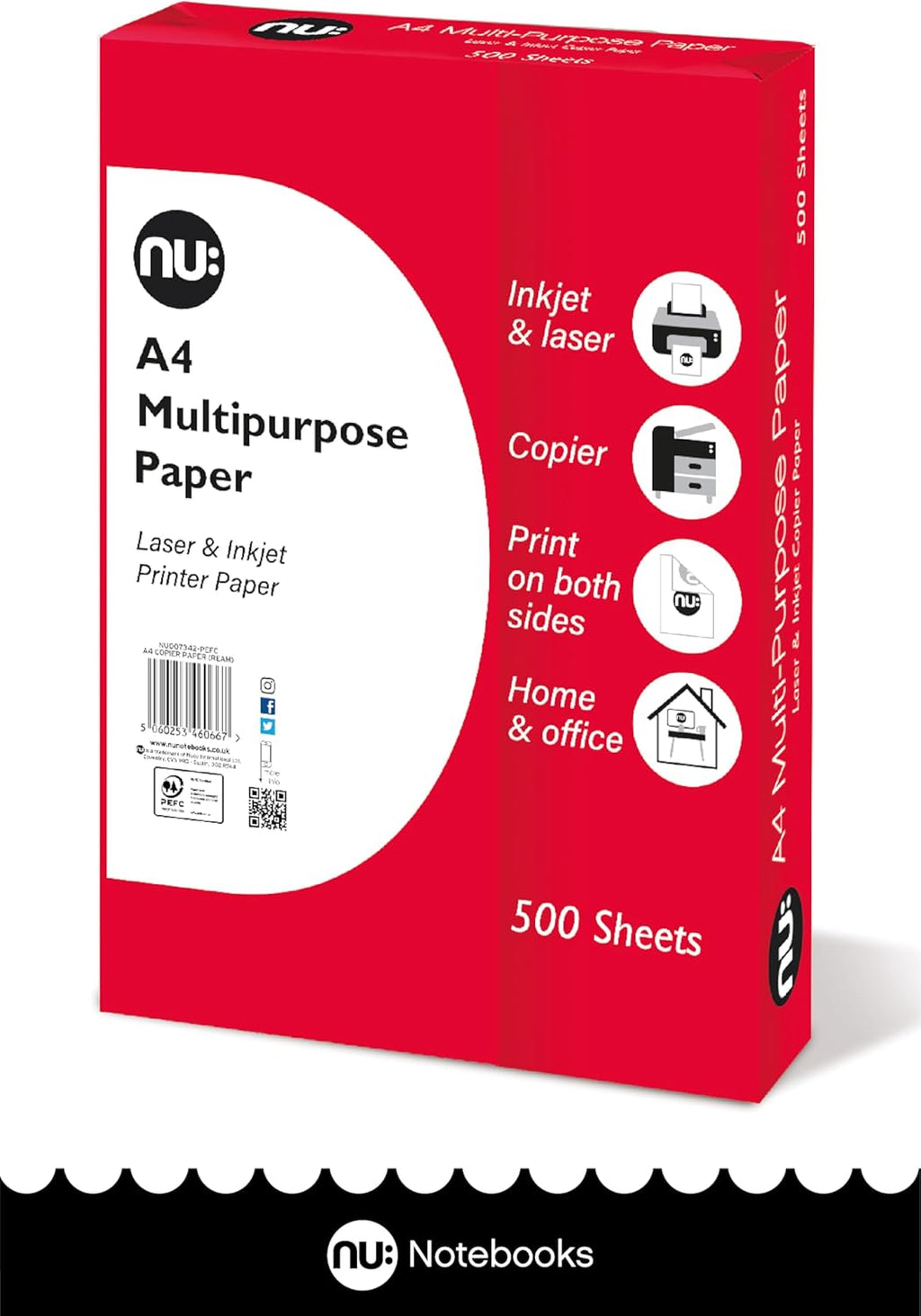 A4 Multi-Purpose Printer Paper | White | 500 Sheets | Smooth Surface | Suitable for Inkjet, Laser & Copier Use | Ideal for Home & Office