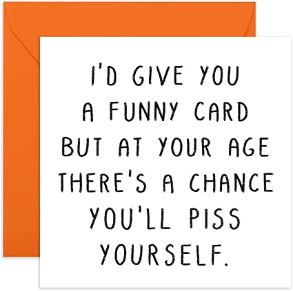 Central 23 - Funny Birthday Card - Rude Birthday Card For Mum Sister Wife Grandma - Witty Humour - 50th 60th 70th - Mothers Day Card For Mum - Offensive Joke Card For Dad - Comes With Stickers