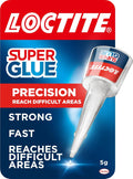 Loctite Precision Super Glue 5g – Clear, Strong Fast-Setting Liquid Adhesive for Instant and Accurate Repairs on Wood, Metal, Rubber