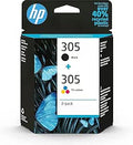 HP 305 2-Pack Tri-Color/Black SUPL