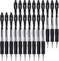 Gel Pens, 0.7mm Retractable Rollerball Pens Black ink Smooth Pens for Adult Writing Note Taking Office Supply, Pack of 20