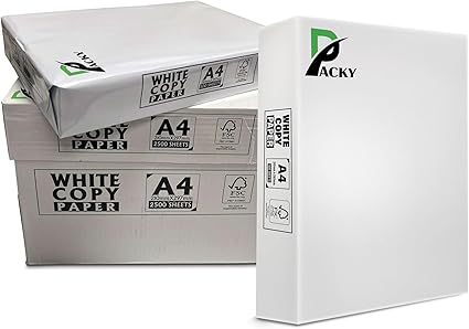 Packy® Copier Printing Multifunction Paper, 75/80gsm, A4, 1 Carton (5 Reams, 2500 Sheets)