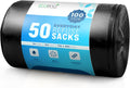EcoBag 50-Pack Recyclable Refuse Sacks, 100L, Leak-Resistant, Eco-Friendly