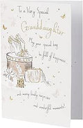 Piccadilly Greetings Group Ltd LOVELY GLITTER COATED TO A VERY SPECIAL GRANDDAUGHTER BIRTHDAY GREETING CARD, White Smoke, 7 x 5 inches