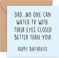 Dad Birthday Cards - Funny - Dad Birthday Card - Birthday Card Dad - Happy Birthday Dad - from Son Daughter - 50th 60th 70th 75th Step -14cm