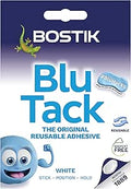 Bostik Blu Tack White - Handy Size - Multipurpose Reusable Adhesive - Clean, Safe & Easy to Use - Non-Toxic