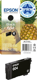 Epson 604 Pineapple, Genuine Black Ink Cartridge